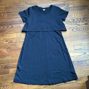 Women's NWOT Gray Old Navy Small Maternity/ Nursing dress
